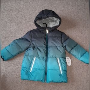 BNWT ombre puffer coat